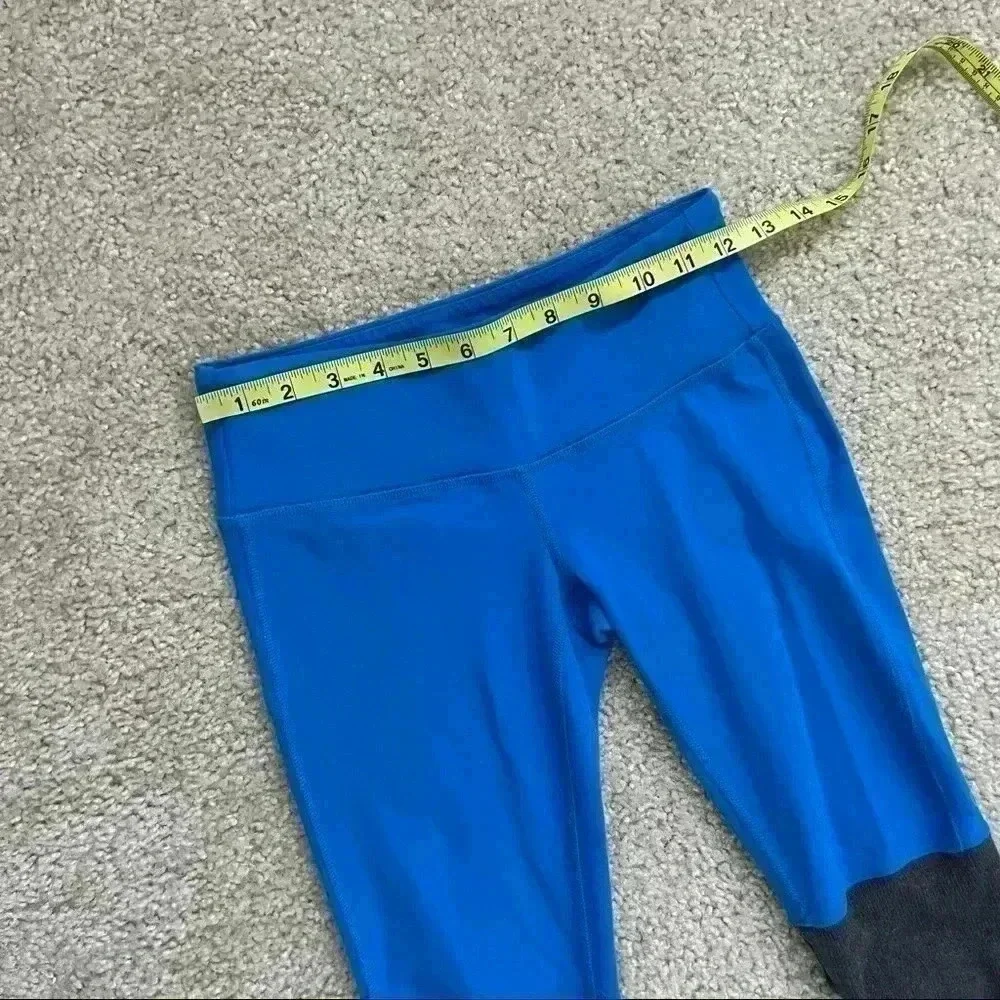 ALO YOGA Goddess Blue/Gray Active Workout Leggings Women’s Size Small